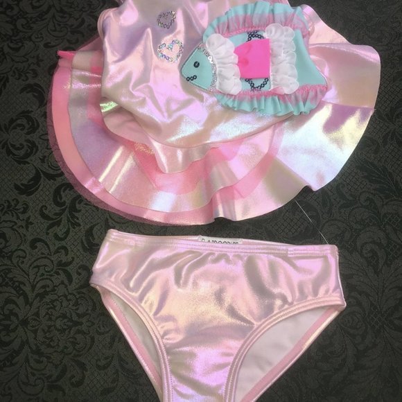 Flapdoodles Other - NWt flapdoodles fish 2pc bathing swim suit 2t bday